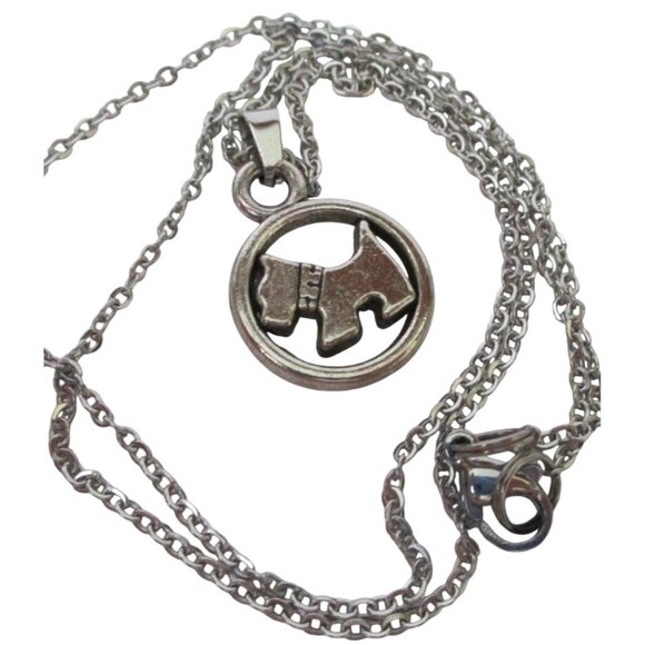 New Scottie Scottish Terrier Dog Pendant Necklace With 18" Chain - Animal Pet Je - Picture 5 of 6